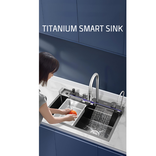 BESTOCK SMART SINK BLACK - Multifunctional 75x45CM